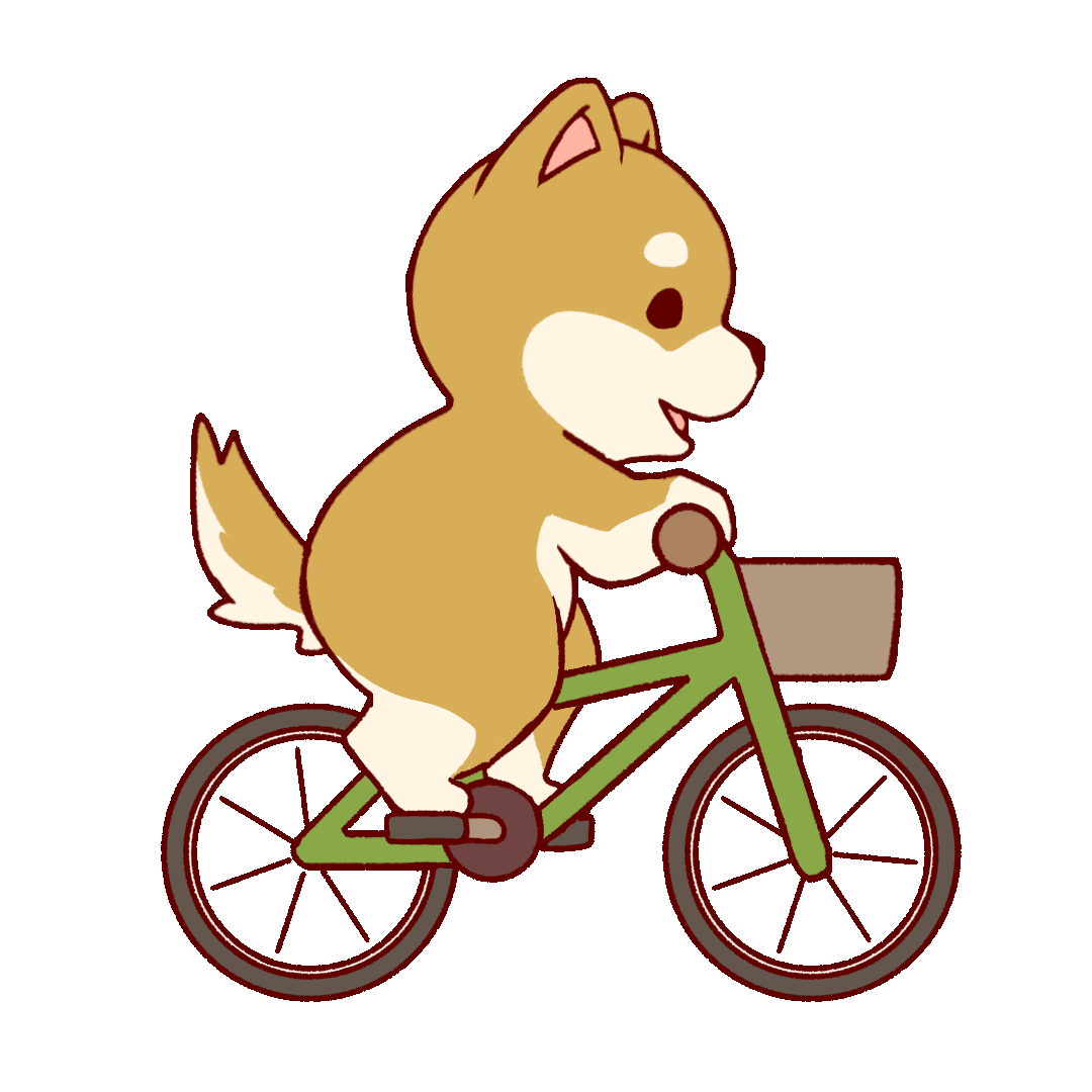 Cat on a bicycle